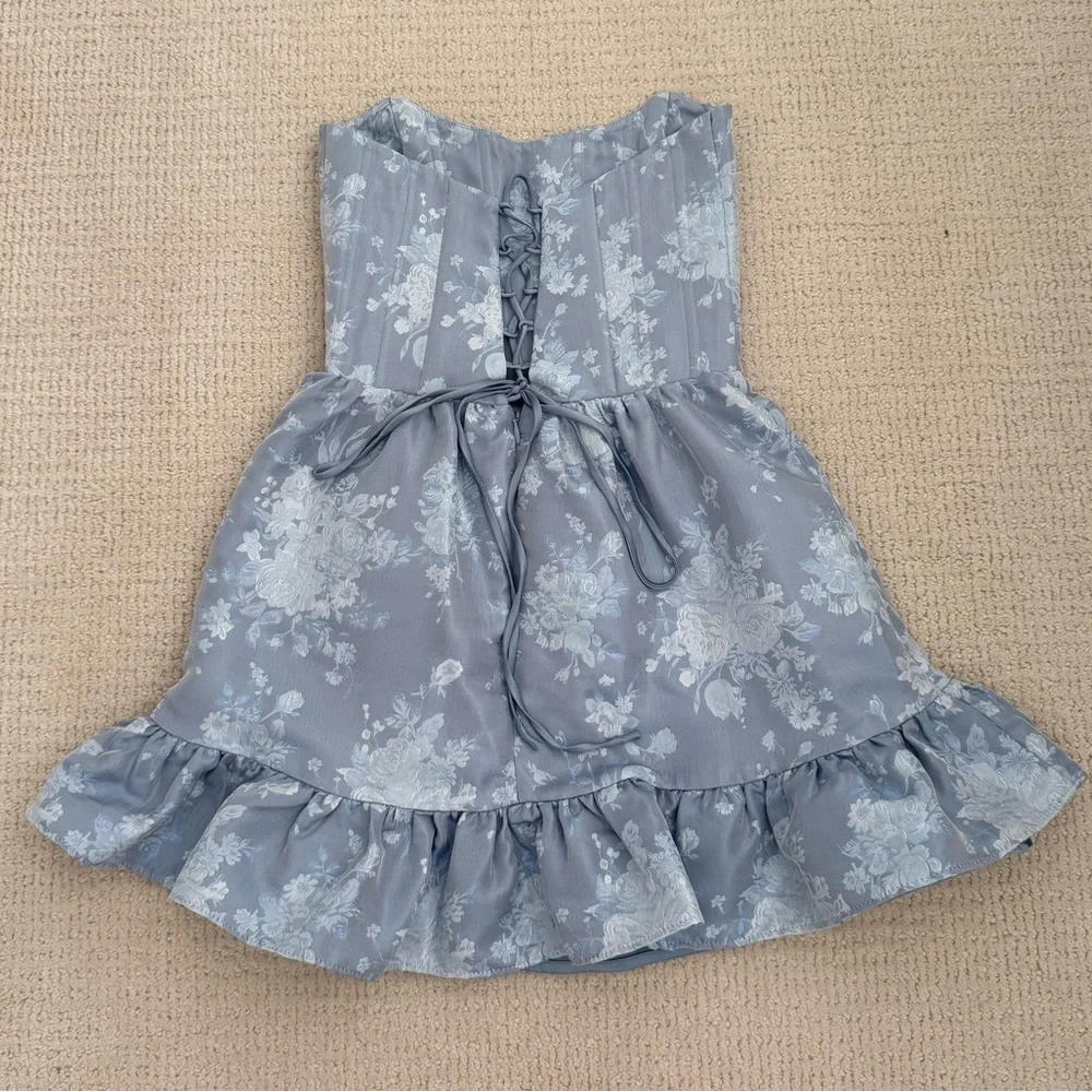 V. Chapman Lace up back Mini Dress - Picture 5 of 10